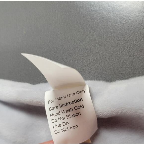 Dan Dee Baby Elephant Lovey Blanket Gray Pink Plush Rattle Security Blanket Toy - Picture 14 of 16